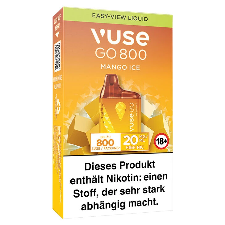 Vuse GO 800 Mango Ice 20 Mg Einweg E-Zigarette 5 Vuse GO 800 Mango Ice 20 Mg Einweg E-Zigarette – Bild 3