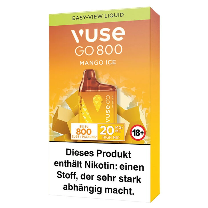 Vuse GO 800 Mango Ice 20 Mg Einweg E-Zigarette 4 Vuse GO 800 Mango Ice 20 Mg Einweg E-Zigarette – Bild 2