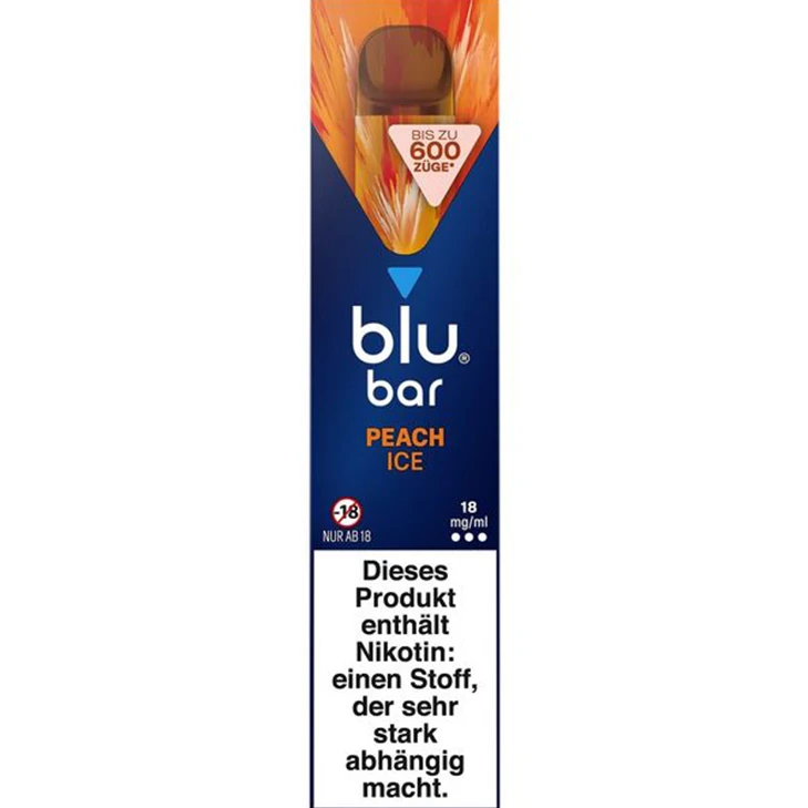 Blu Bar Peach Ice 18 Mg/ml 3 Blu Bar Peach Ice 18 Mg/ml