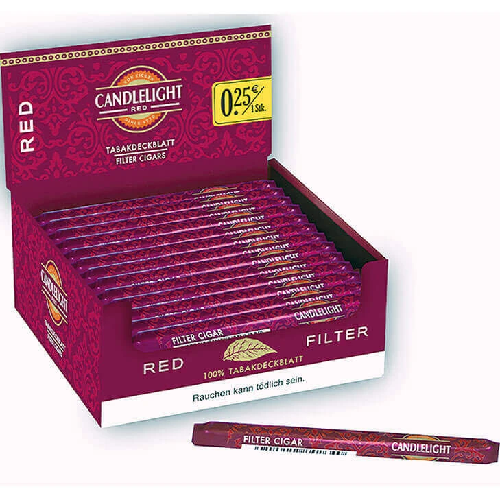 Candlelight Filterzigarillo Red / Cherry Fresh Pack 15,00 € 3 Candlelight Filterzigarillo Red / Cherry Fresh Pack 15,00 €