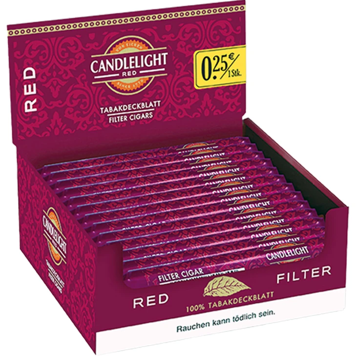 Candlelight Red Filter 50 Zigarren 3 Candlelight Red Filter 50 Zigarren