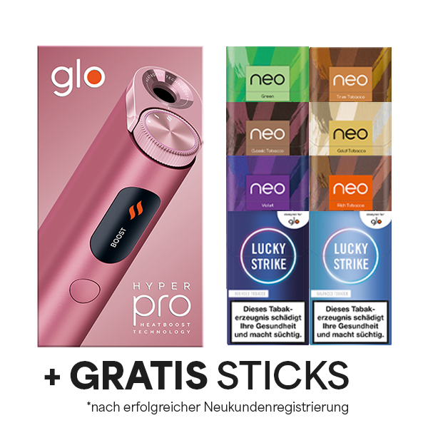 Glo Hyper Pro Quartz Rose Plus Sticks 3 Glo Hyper Pro Quartz Rose Plus Sticks