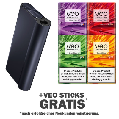 Glo Hyper X2 Air Moonless Black + Gratis Veo Sticks 3 Glo Hyper X2 Air Moonless Black + Gratis Veo Sticks