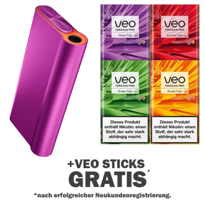 Glo Hyper X2 Air Pink Velvet + Gratis Veo Sticks 3 Glo Hyper X2 Air Pink Velvet + Gratis Veo Sticks