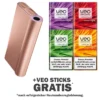 Glo Hyper X2 Air Rose Gold + Gratis Veo Sticks 1 Glo Hyper X2 Air Rose Gold + Gratis Veo Sticks -Tabakwaren glo hyper air rose gold mit gratis sticks