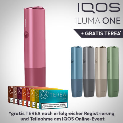 IQOS Iluma One Sunset Red (rot) + Gratis TEREA 3 IQOS Iluma One Sunset Red (rot) + Gratis TEREA