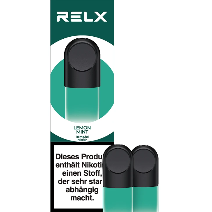 Relx Pod Lemon Mint / Zesty Menthol 2 X 18 Mg/ml 3 Relx Pod Lemon Mint / Zesty Menthol 2 X 18 Mg/ml