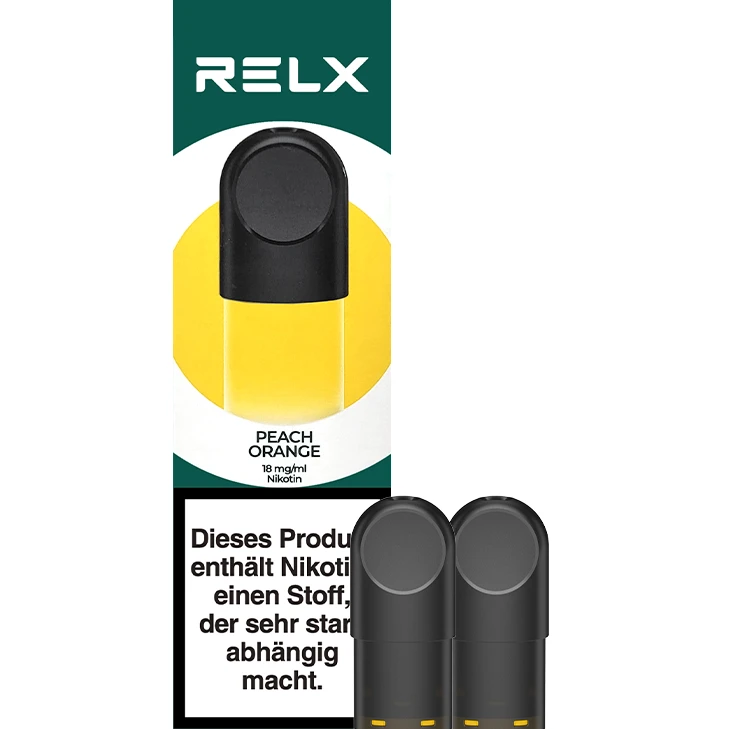 Relx Pod Peach Orange 2 X 18 Mg/ml 3 Relx Pod Peach Orange 2 X 18 Mg/ml