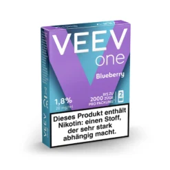 VEEV One Pods Blueberry 8 VEEV One Pods Blueberry -Tabakwaren veev20one20pods20blueberry20packaging20seitlich