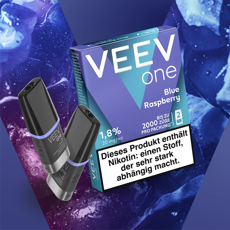 VEEV One Pods Blue Raspberry Multipack 10 Stück 5 VEEV One Pods Blue Raspberry Multipack 10 Stück – Bild 3