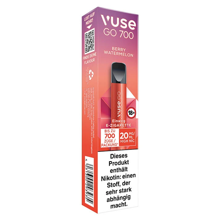 Vuse Go 700 Berry Watermelon 20mg Einweg E-Zigarette 3 Vuse Go 700 Berry Watermelon 20mg Einweg E-Zigarette
