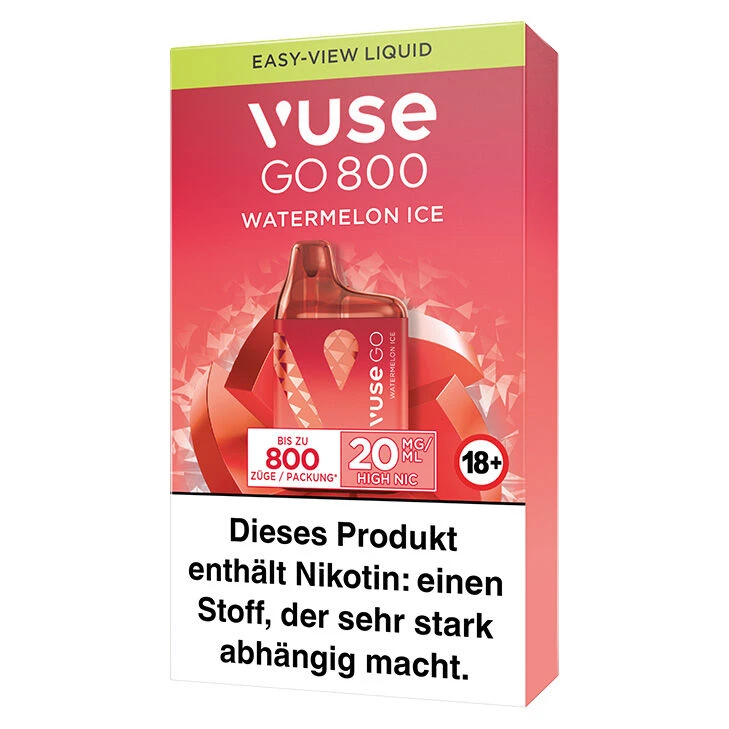 Vuse GO 800 Watermelon Ice 20 Mg Einweg E-Zigarette 4 Vuse GO 800 Watermelon Ice 20 Mg Einweg E-Zigarette – Bild 2
