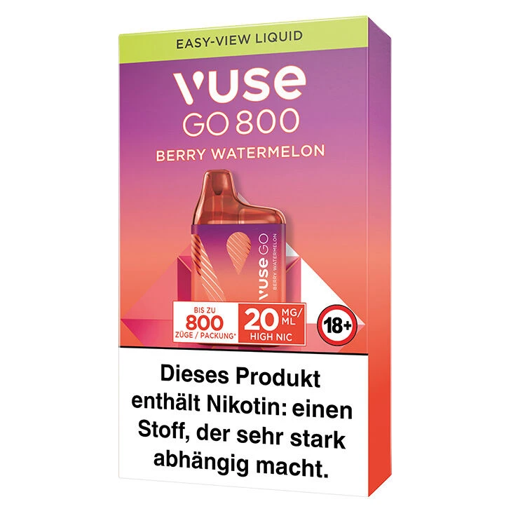 Vuse GO 800 Berry Watermelon 20 Mg Einweg E-Zigarette 4 Vuse GO 800 Berry Watermelon 20 Mg Einweg E-Zigarette – Bild 2