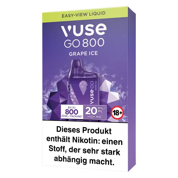 Vuse GO 800 Grape Ice 20 Mg Einweg E-Zigarette 4 Vuse GO 800 Grape Ice 20 Mg Einweg E-Zigarette – Bild 2