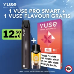 Tabakwaren 13 1 Vuse Pro Smart + 1 Vuse Flavour Berry Watermelon Gratis
