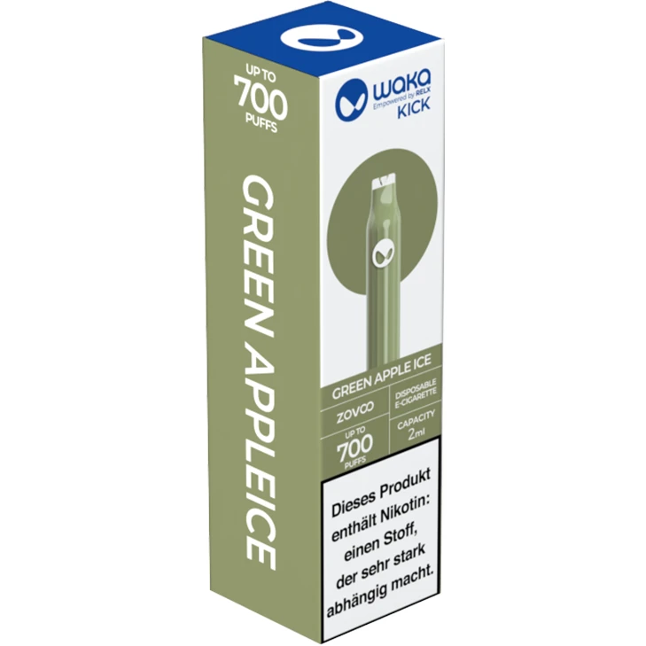Waka Klic Green Apple Ice 20 Mg/ml 3 Waka Klic Green Apple Ice 20 Mg/ml